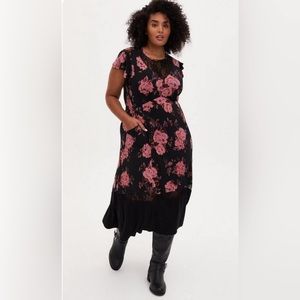 Torrid Floral Midi Dress
